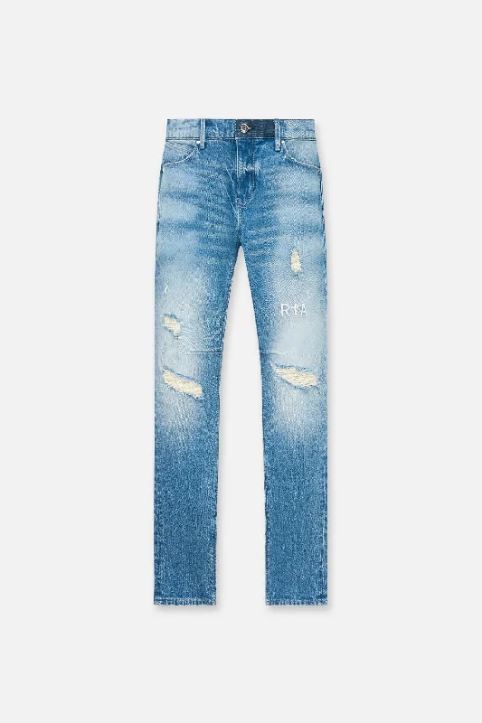 CLAYTON SKINNY JEAN | RIPPED MEDIUM BLUE