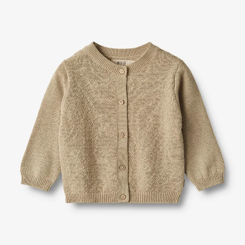 Knit Cardigan Bjørn - grey sand