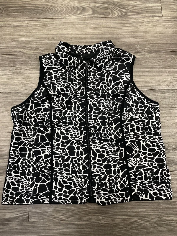 Vest Other By Cj Banks In Black & White, Size: 2x