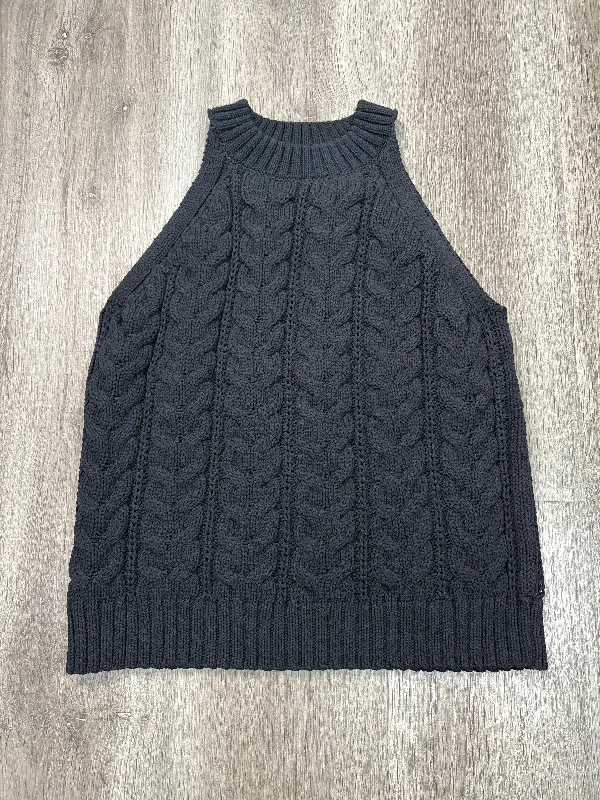 Vest Sweater By A New Day In Black, Size: M