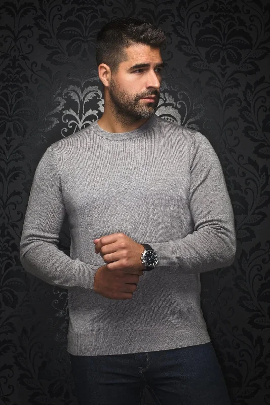 AU NOIR | Merino Wool Sweater | Marini Med Grey