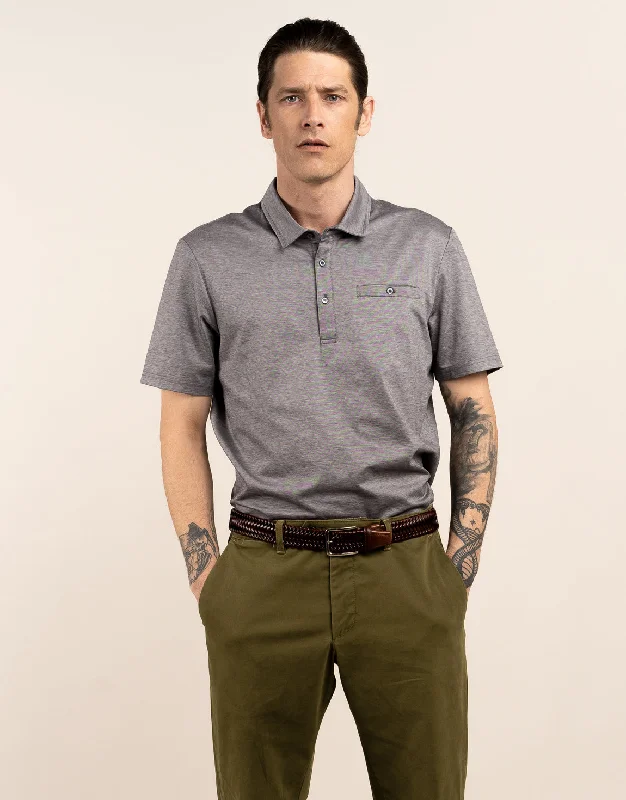 Portofino Grey Marle Polo Shirt