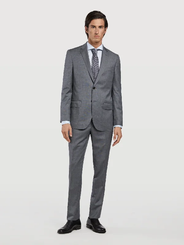 Slim fit nailhead business suit