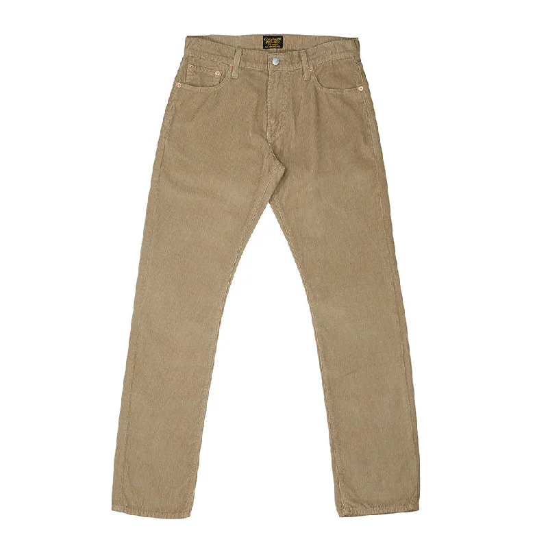 5-Pocket Slim Fit Corduroy Pants - Sand Paper