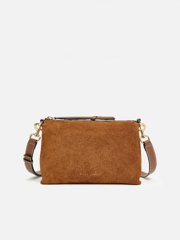 Ava Suede Cross Body | Tan