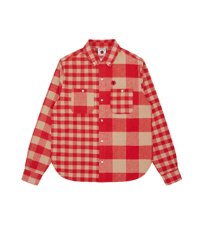 CHECK FLANNEL SHIRT - RED