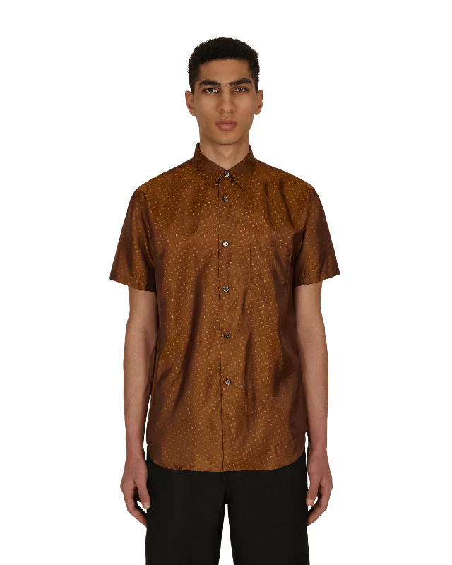 Dot Shortsleeve Shirt Brown