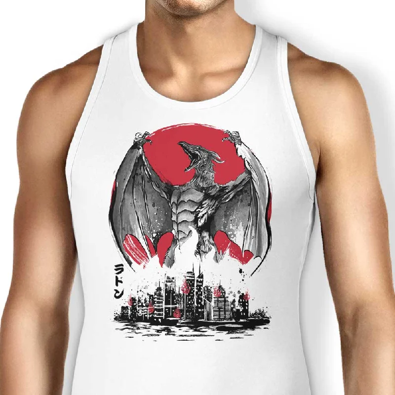 Pteranodan Rising Sumi-e - Tank Top