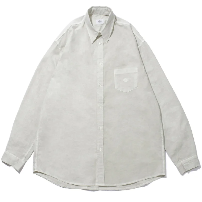 Kappy Pigment Oxford Shirt Oatmeal