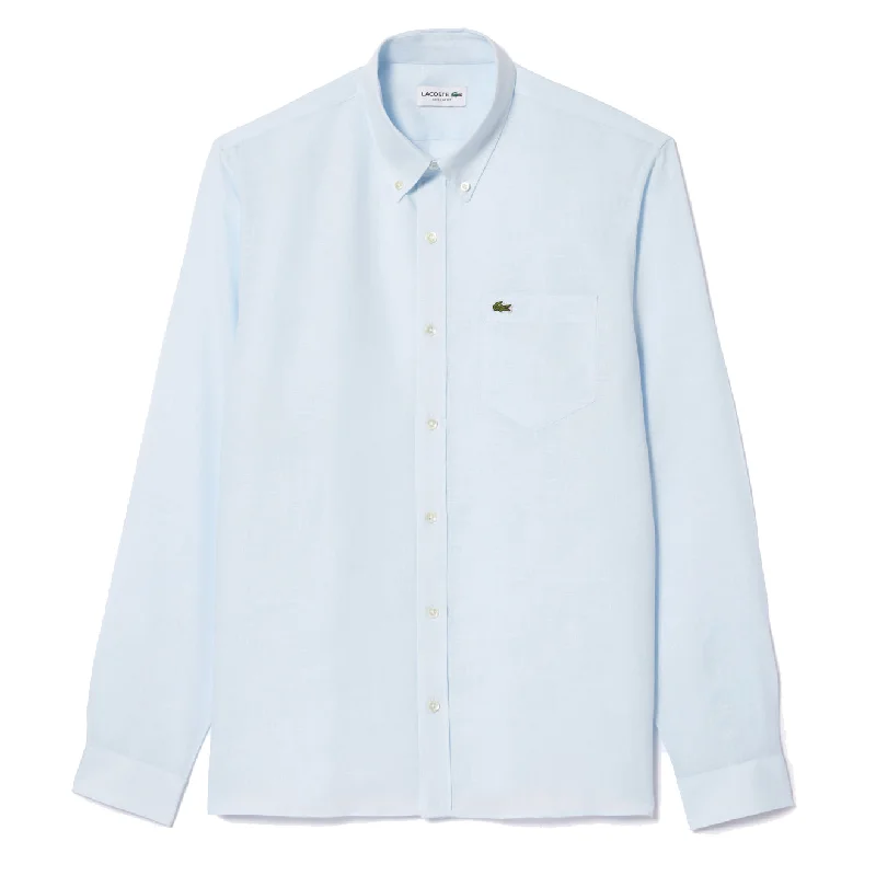 Lacoste Linen Shirt Light Blue