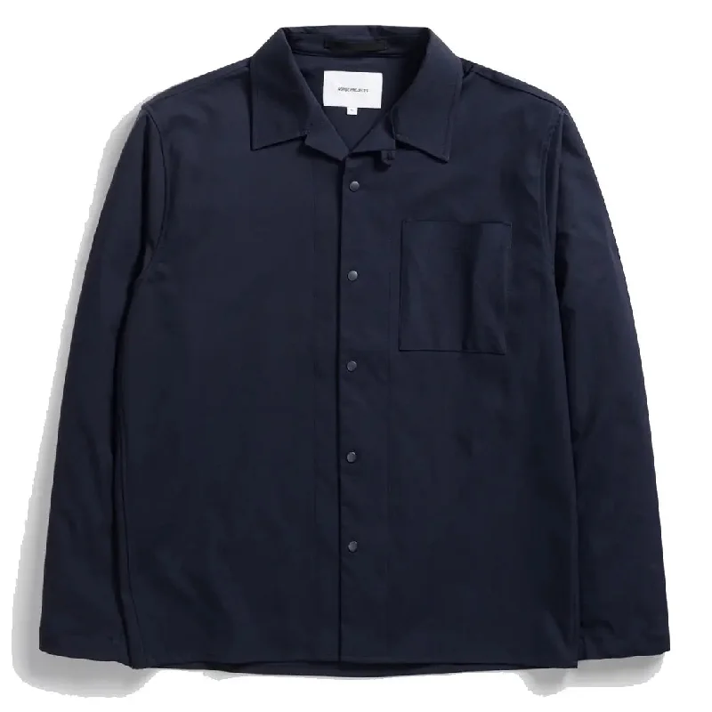 Norse Projects Carsten Solotex Twill LS Shirt Dark Navy