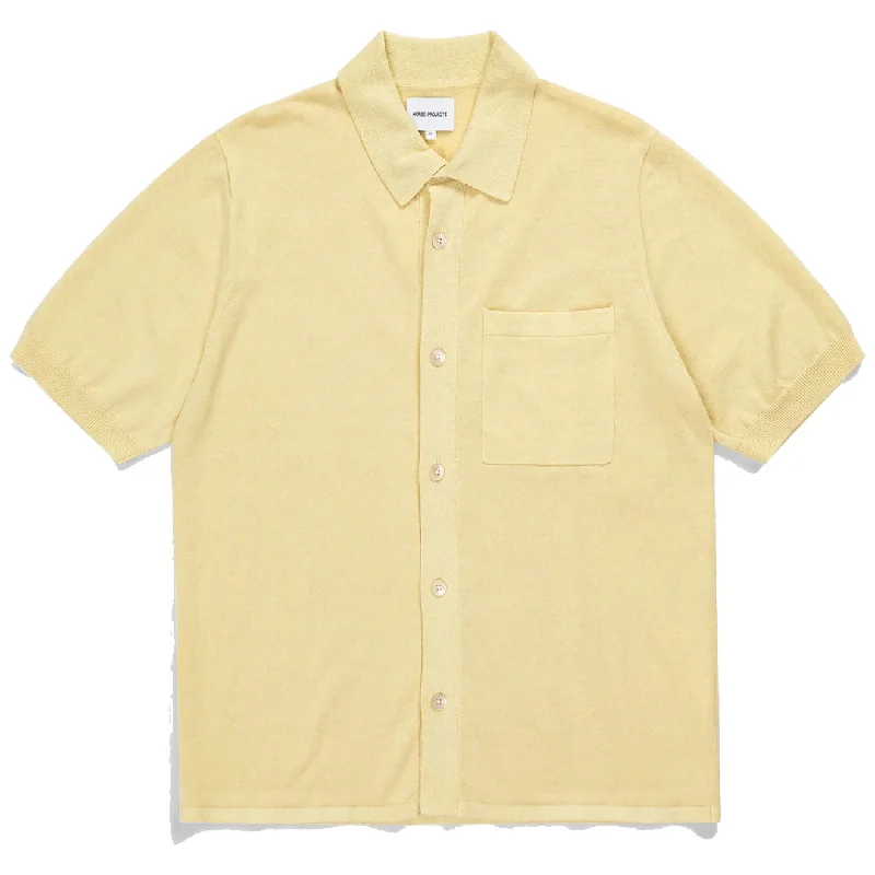 Norse Projects Rollo Cotton Linen SS Shirt Sunwashed Yellow