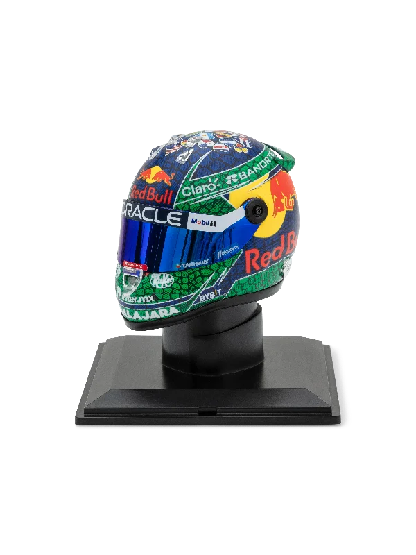 Oracle Red Bull Racing 1:4 Checo Perez Miami GP 2024 Mini Helmet