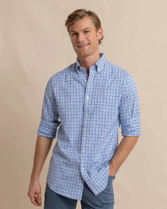 Portsmouth Plaid Intercoastal Long Sleeve Sport Shirt