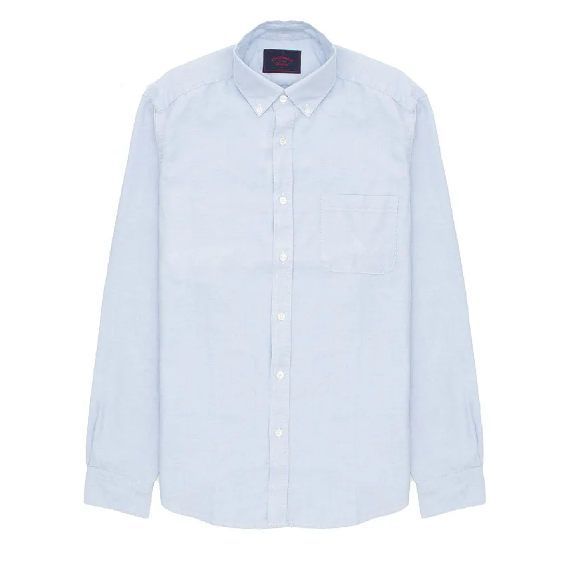 Portuguese Flannel L/S Oxford Button Down Belavista Shirt Sky