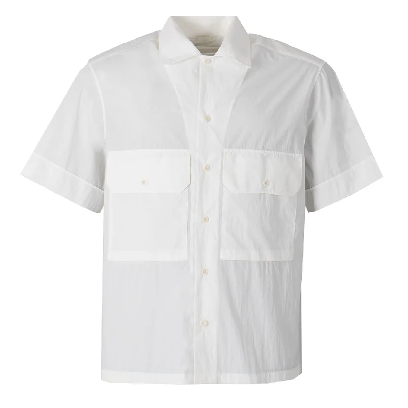 Ten C Camicia Manica Corta Shirt White Snow