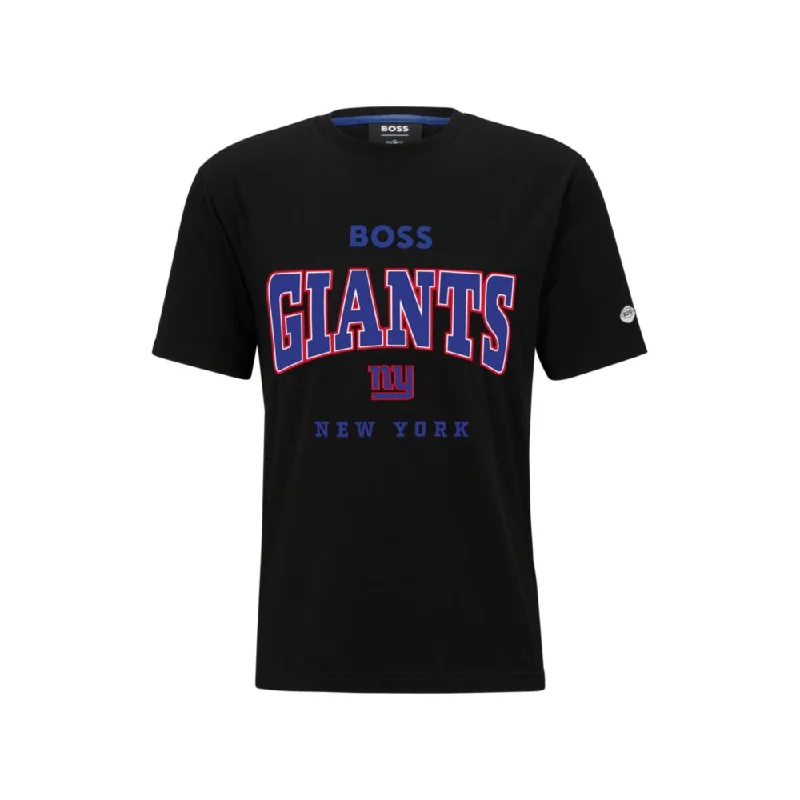 BOSS x NFL stretch-cotton T-shirt with collaborative branding