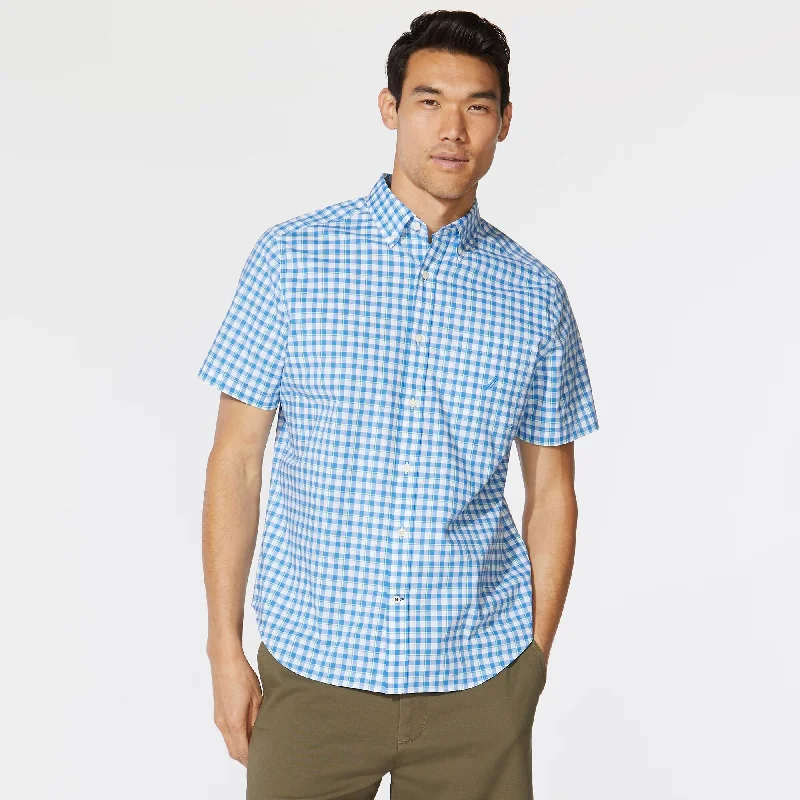 Nautica Mens Big & Tall Plaid Short Sleeve Shirt