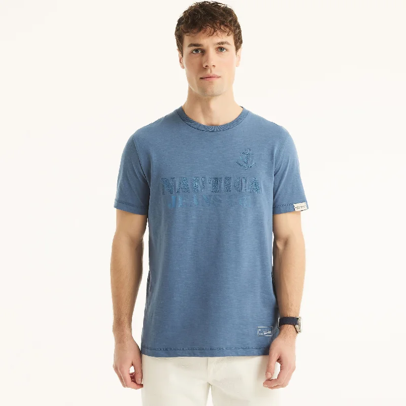 Nautica Mens Nautica Jeans Co. Sustainably Crafted Crewneck T-Shirt