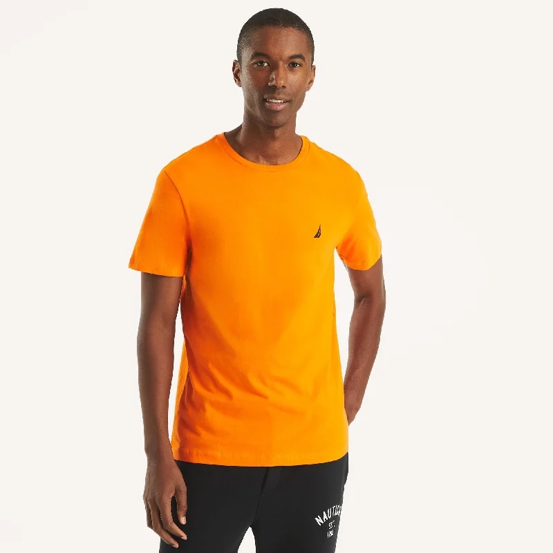 Nautica Mens Solid Crewneck T-Shirt