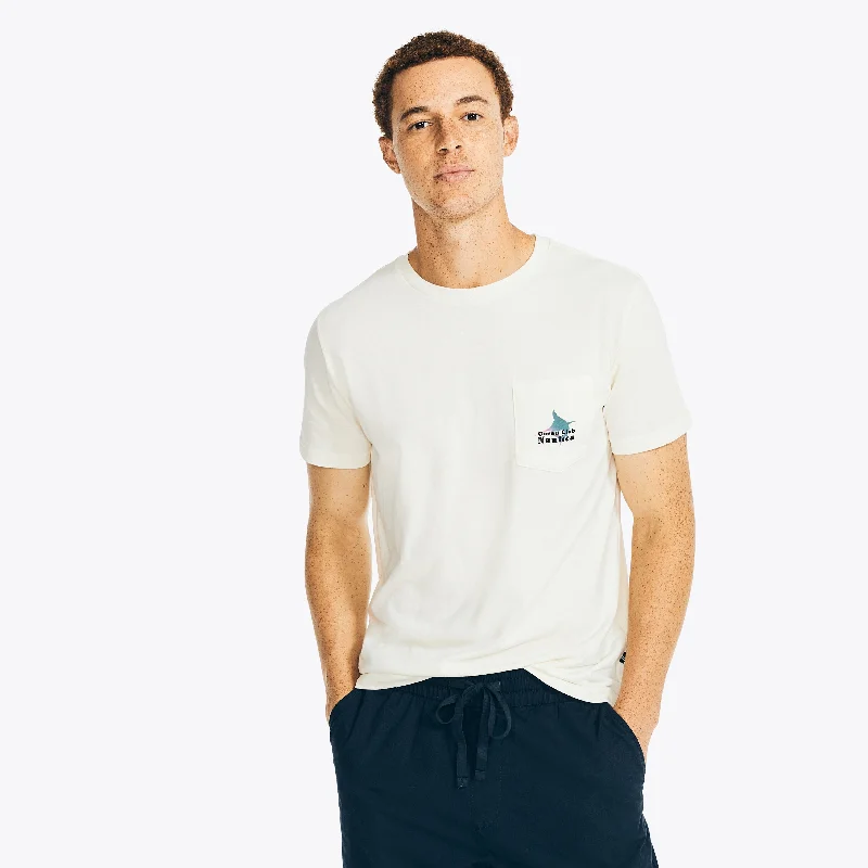 Nautica Mens Sustainably Crafted Fishing Graphic T-Shirt