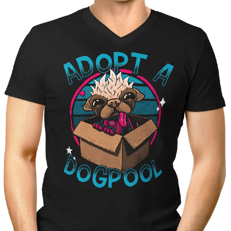 Adopt a Dogpool - Men's V-Neck