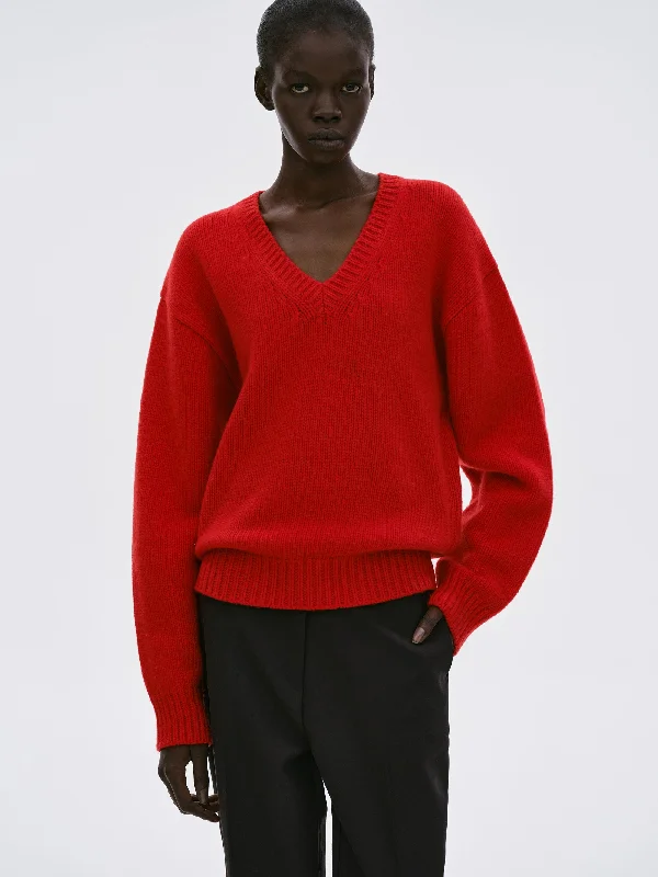 Extra-Fine Wool Jumper, Red