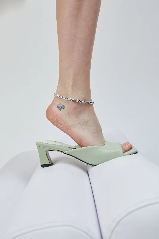 Linked Chain Anklets, Silver