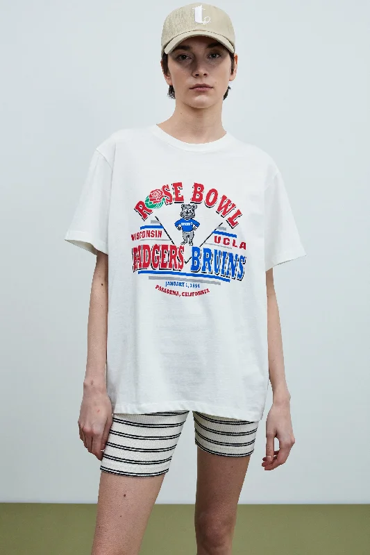 'Rose Bowl' Graphic Tee, White